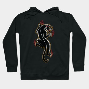 Traditional Tattoo Panther illustration Hoodie